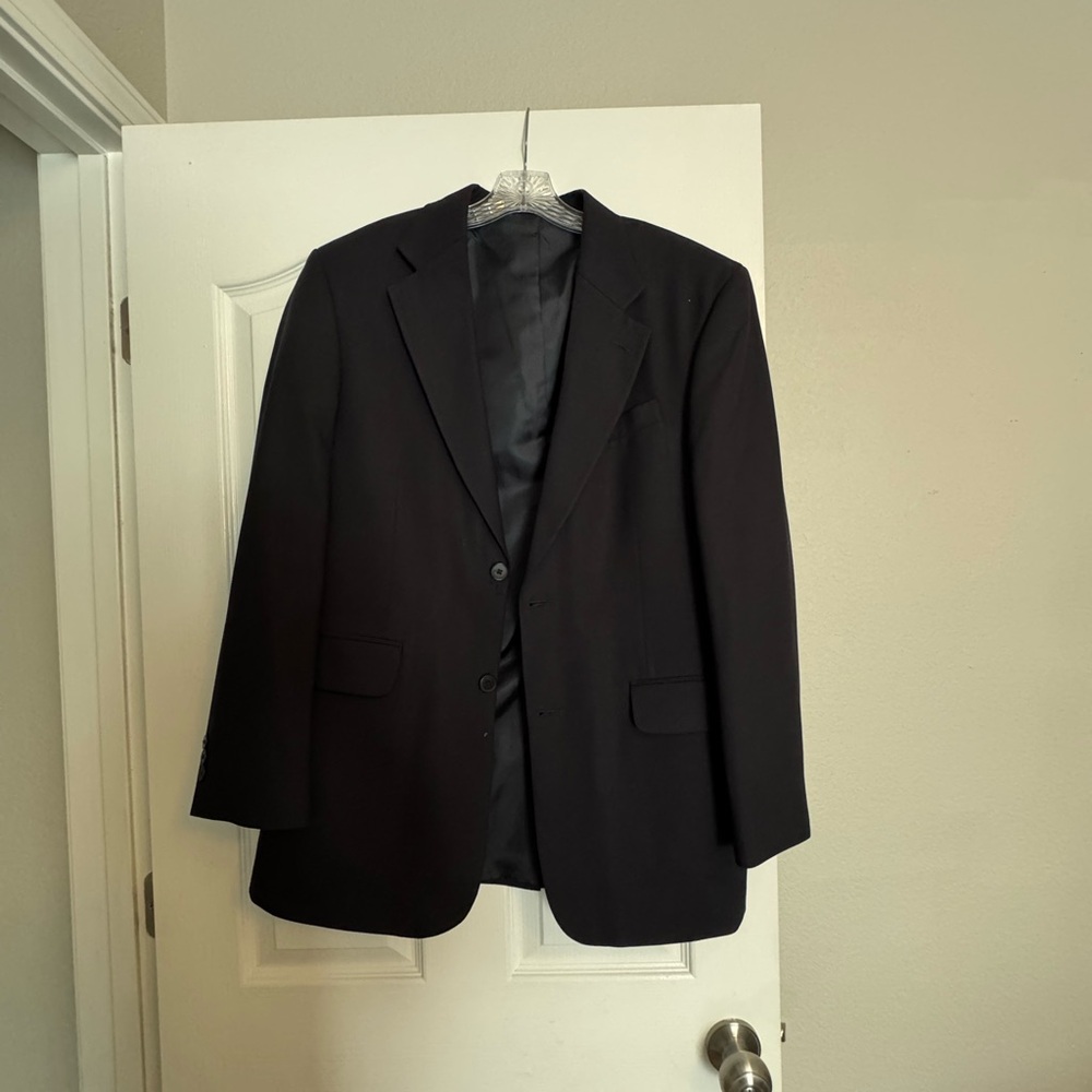 Meeting Street Performance Navy Wool Suit Jacket – 38R